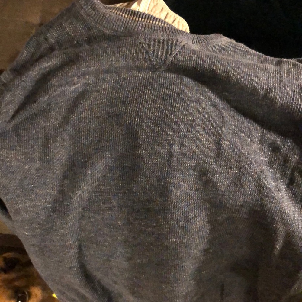 Dark blue crew neck sweater